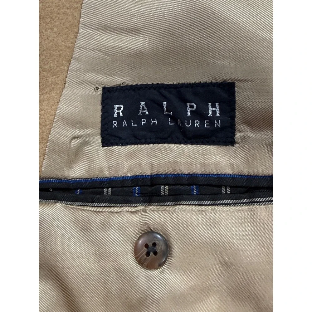 Ralph Lauren 100% Camel Hair Blazer Tan Sport Coat Mens 41R Lora Piana VTG